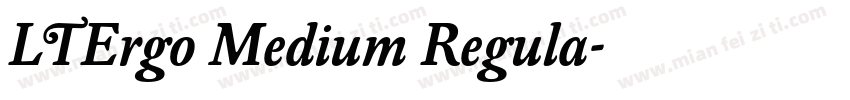 LTErgo Medium Regula字体转换